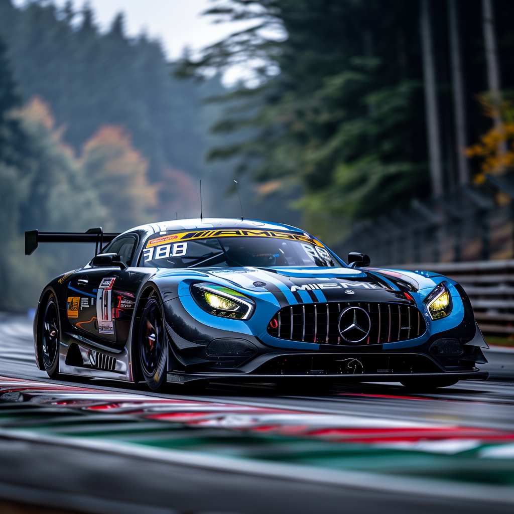 ormation professionnelle Midjourney - Mercedes GT3 Prompt